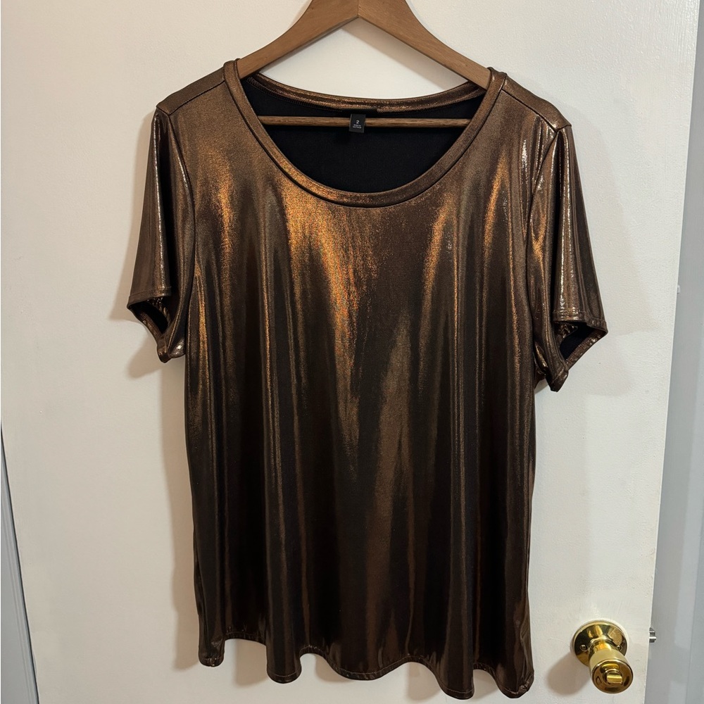 Torrid Liquid Shine Crew Neck Top